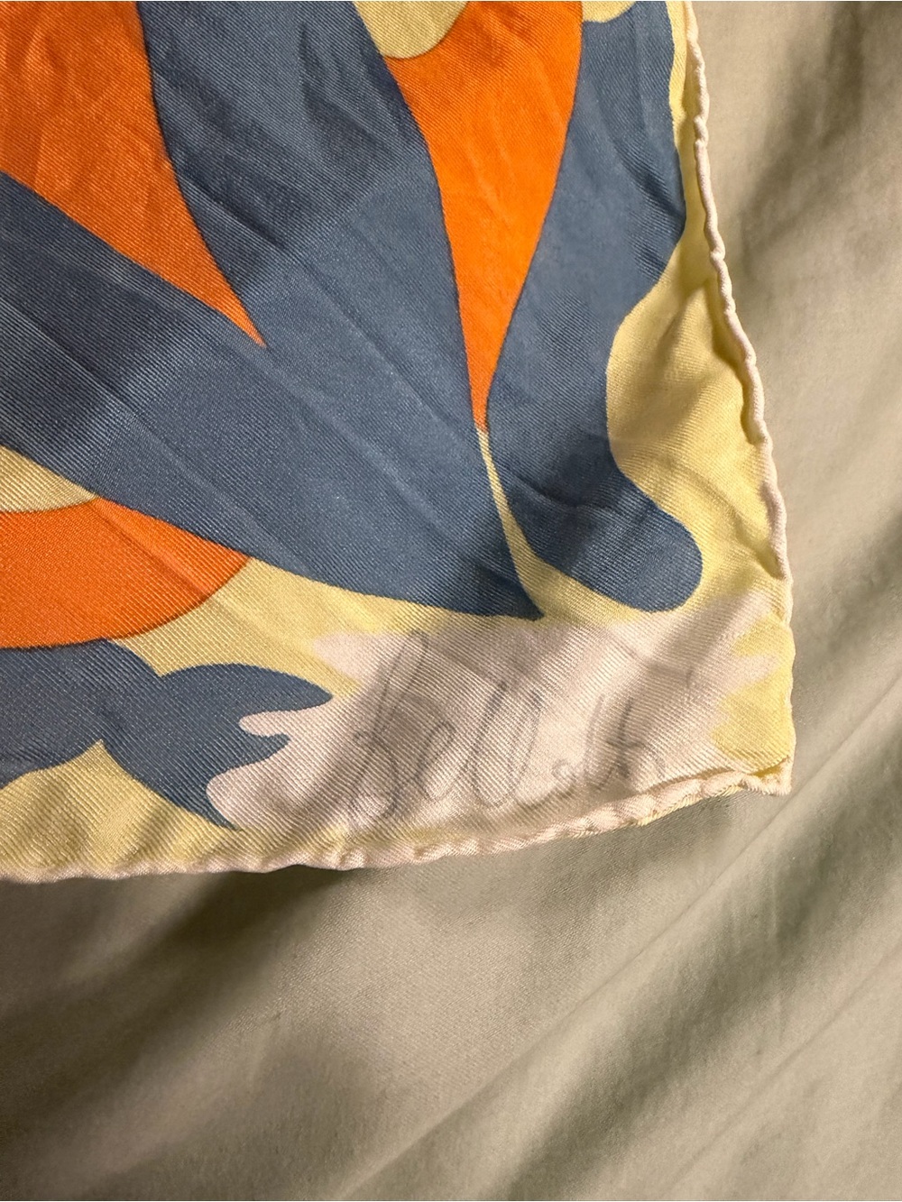 Vintage Abercrombie Fitch Italy Silk Scarf Mod Psychedelic Graphic 30” Carre - Picture 4 of 6